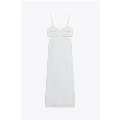 Z1975 MIDI DENIM CUT OUT DRESS