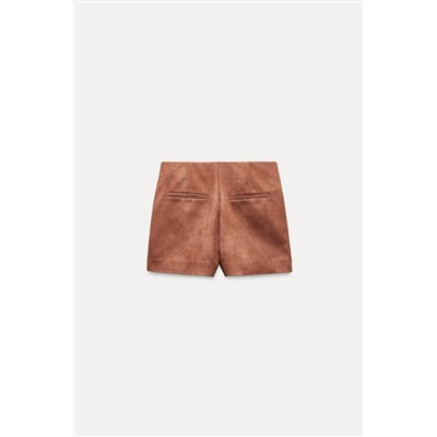 FAUX SUEDE SKORT