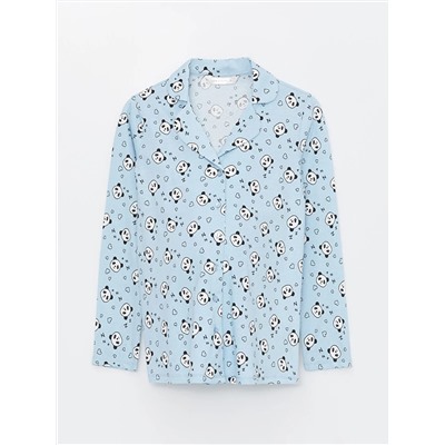 LC Waikiki Gömlek Yaka Baskılı Uzun Kollu Kadın Pijama Takımı, LCW DREAM                                            
                                            Gömlek Yaka Baskılı Uzun Kollu Kadın Pijama Takımı