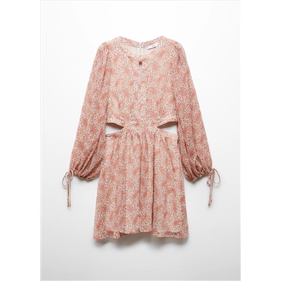 Vestido paisley aberturas