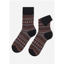 Kurze Herren-Baumwollsocken mit Muster