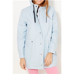 Impermeable con capucha Azul claro