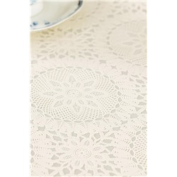 Anita Pvc Masa Örtüsü - Ekru - 140x140 cm