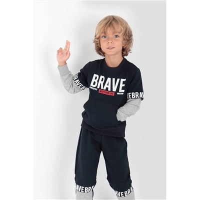 AHENGİM Kids Erkek Çocuk Eşofman Takımı Erkek Çocuk Takım Ak2231 1-2-10001003