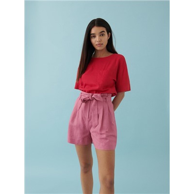 Bluse aus Leinenmischung