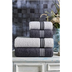 Casnack Veronica 4'lü Banyo Havlu Seti Veronica Model
