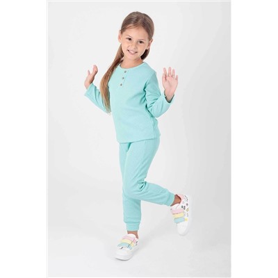 AHENGİM 2204 Kız Çocuk Düğmeli Takım 1-2-10001119
