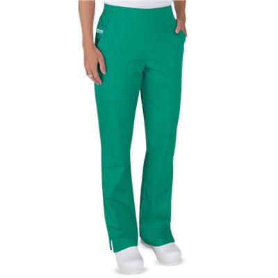 UA Butter-Soft STRETCH Scrubs Ladies PETITE Flat Front Pant with Back Elastic