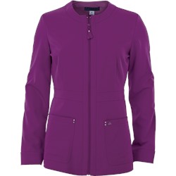 koi Sapphire Four-Way Stretch Scrubs Zipper Jacket