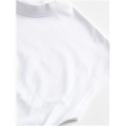 Kimono-T-Shirt mit Stehkragen