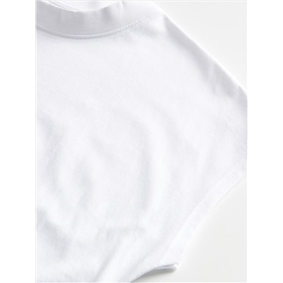 Kimono-T-Shirt mit Stehkragen