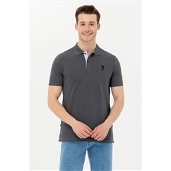 Erkek Antrasit Basic Polo Yaka Tişört