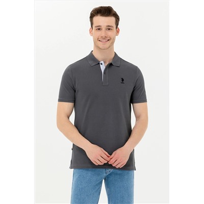 Erkek Antrasit Basic Polo Yaka Tişört