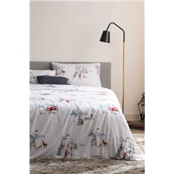 Neiger King Size %100 Pamuk Flanel Nevresim Takımı - Beyaz