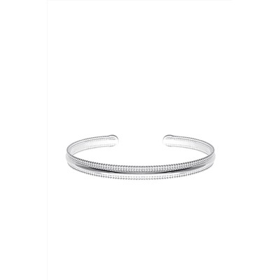 Pulsera abierta Plata