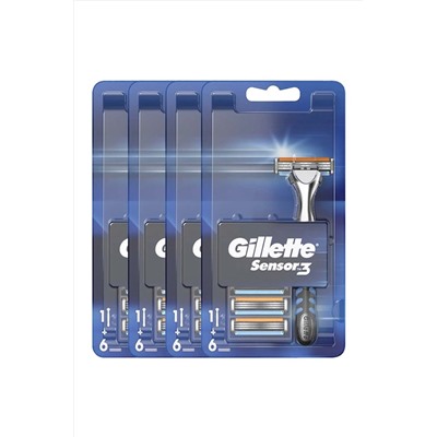 Gillette, Sensor3 Makine 6 Yedek X 4 Adet