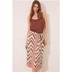 Pareo midi estampado tribal