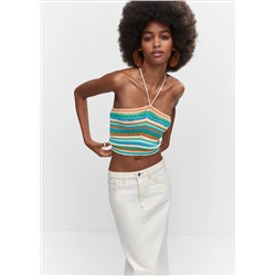 Top crochet cuello halter