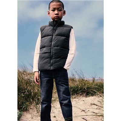 Chaleco acolchado bolsillos