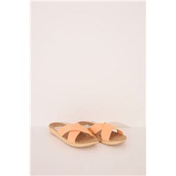 Sandalias rafia tiras cruzadas