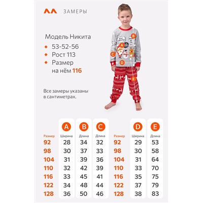 Детская новогодняя пижама Happyfox