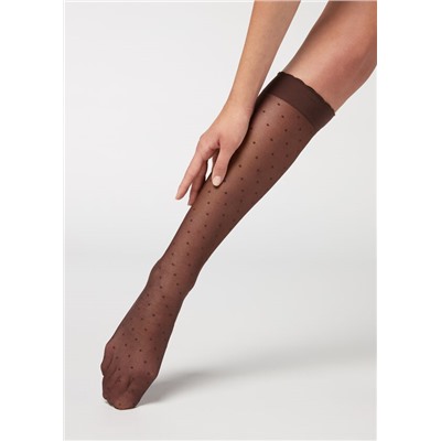 Gemusterte Kniesocken