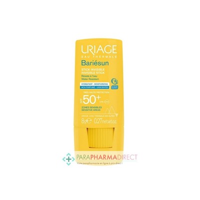 Uriage Bariésun Stick Invisible SPF50+ Zones Sensibles 8g