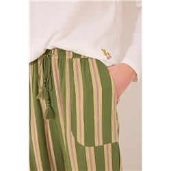 Pantalón largo viscosa rayas