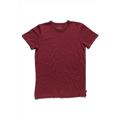 Bad Bear, O-neck T-shirt Bordo Basic Erkek Tişört