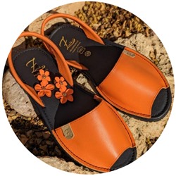 AB.ZAPATOS · 320-8 PC · NARANJA+Pendientes flores PA3768 NARANJA