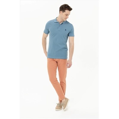 Erkek Koyu Mint Basic Polo Yaka Tişört