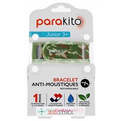 Parakito Bracelet Anti-Moustiques Rechargeable Junior 3+ Camouflage