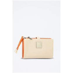 Monedero Bea Beige y naranja