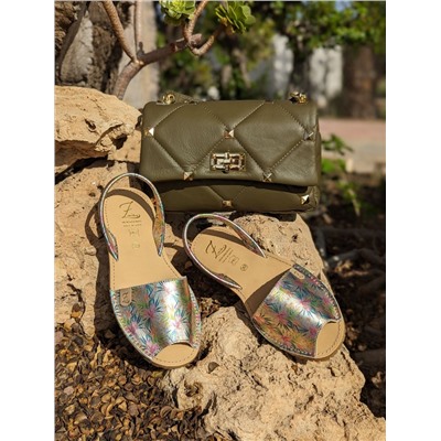 AB.Zapatos · 3207 · LIRIOS PLATINO+Ab.Zapatos PELLE Valentina (820) Xaki АКЦИЯ