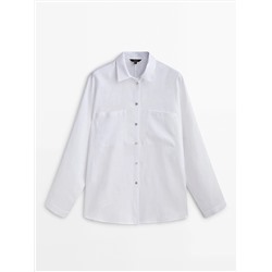 CAMISA 100% LINO BOLSILLOS