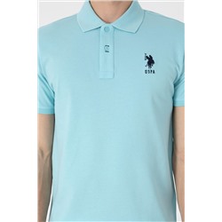 Erkek Slim Fit Polo Yaka Aqua Basic Tişört