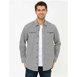 Gri Comfort Fit Uzun Kollu Gömlek
