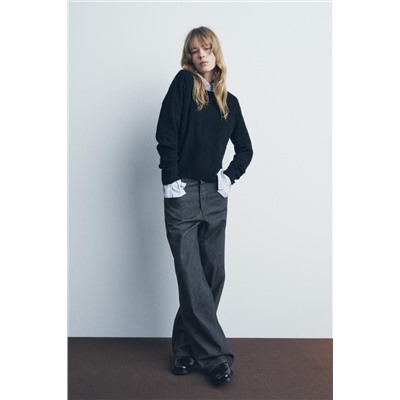 ZW COLLECTION BAGGY MID-WAIST JEANS