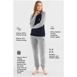 U.S. Polo Assn. 023K16817 U.S. POLO Assn. Kadın Pijama Takımı 023K16817