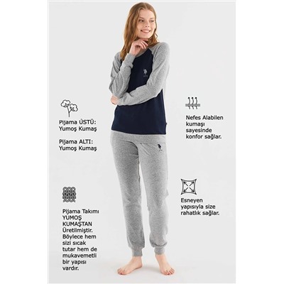 U.S. Polo Assn. 023K16817 U.S. POLO Assn. Kadın Pijama Takımı 023K16817