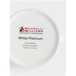 Кружка, 300 мл, фарфор P, белая, с серебристым кантом, White Platinum