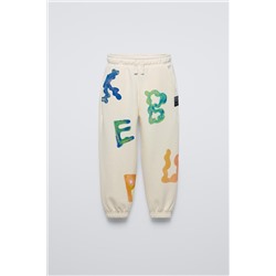 LETTER PRINT JOGGERS