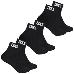 DC Shoes Quarter Unisex Socken 3 Paar schwarz DC-22 QUARTER