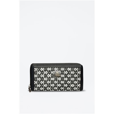Cartera Lana Beige y negro
