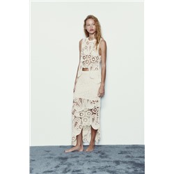 ASYMMETRIC CROCHET SKIRT