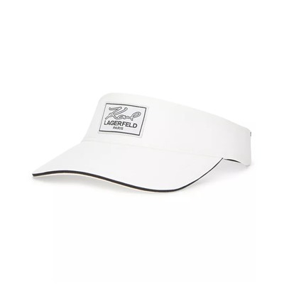 KARL LAGERFELD Women's Karl Logo Patch Adjustable Visor