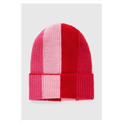 United Colors of Benetton Erkek Çocuk Pembe Kalın Çizgili Bere 223A107TQA00S