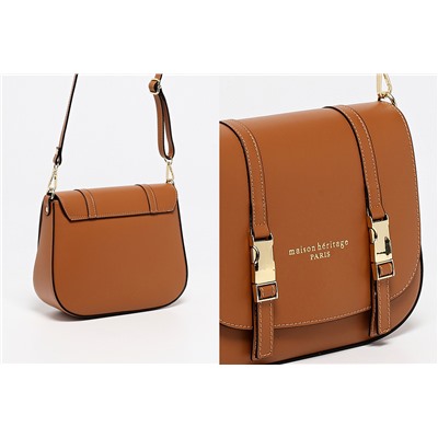 Bandolera de piel Tex Camel