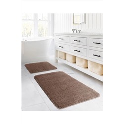 Koza Home Segura Peluş Vizon Kaydırmaz Taban 2li Banyo Paspası 60 X 100 - 50 X 60 KH-6908