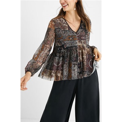 Camiseta evasé boho